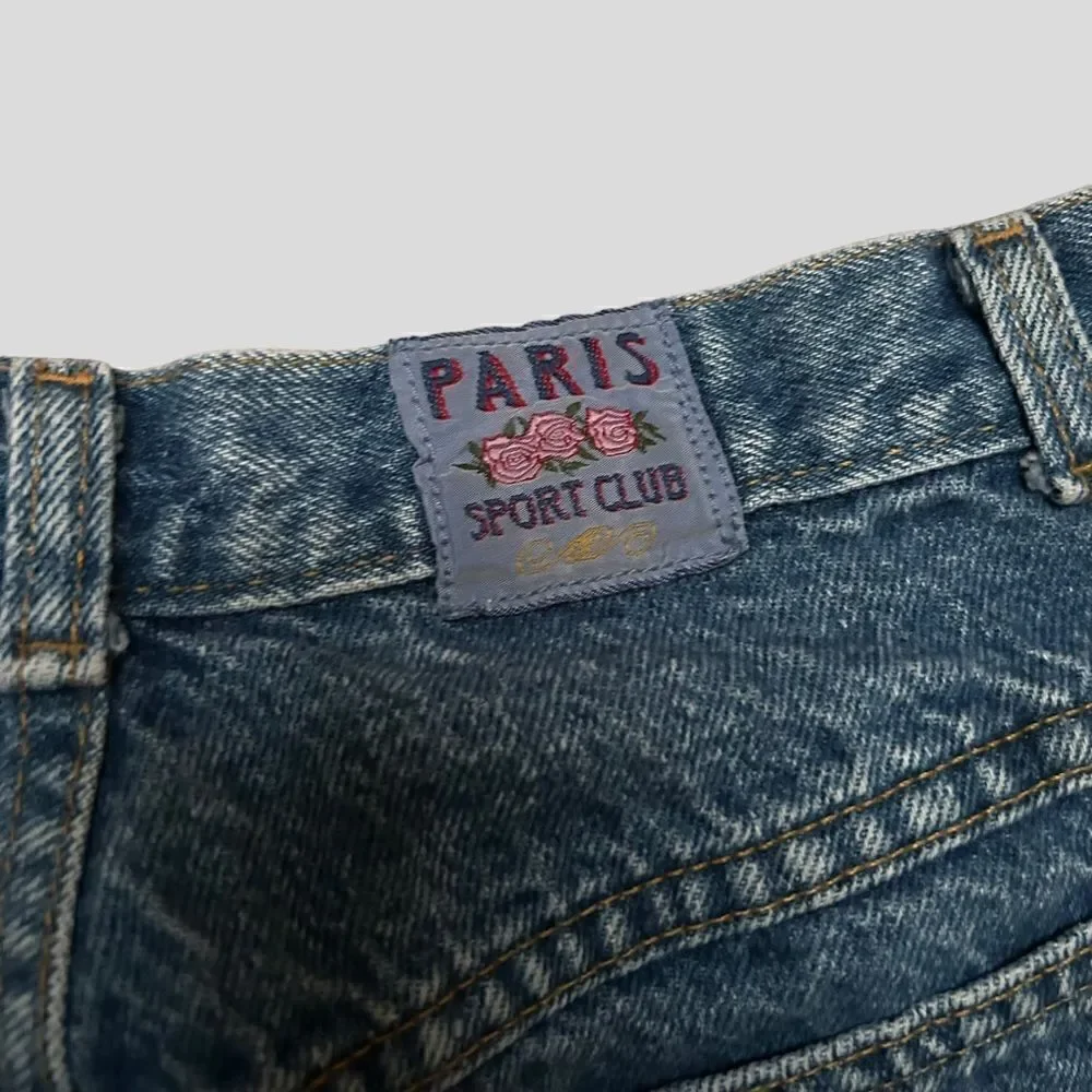 Vintage Paris Sport Club Relaxed Fit Denim Jeans